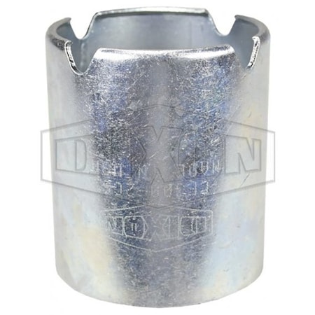 Dixon King Crimp Round Ferrule, 6 in Nominal, 5-7/8 in L, 0.12 in Thick, Carbon Steel, Domestic CF600-5CS